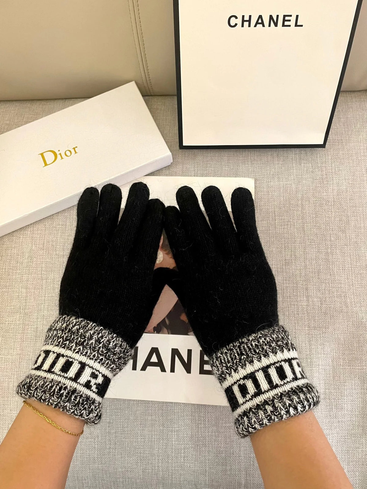 Wool Knitted Gloves 🧤 Candy Solid Color Series