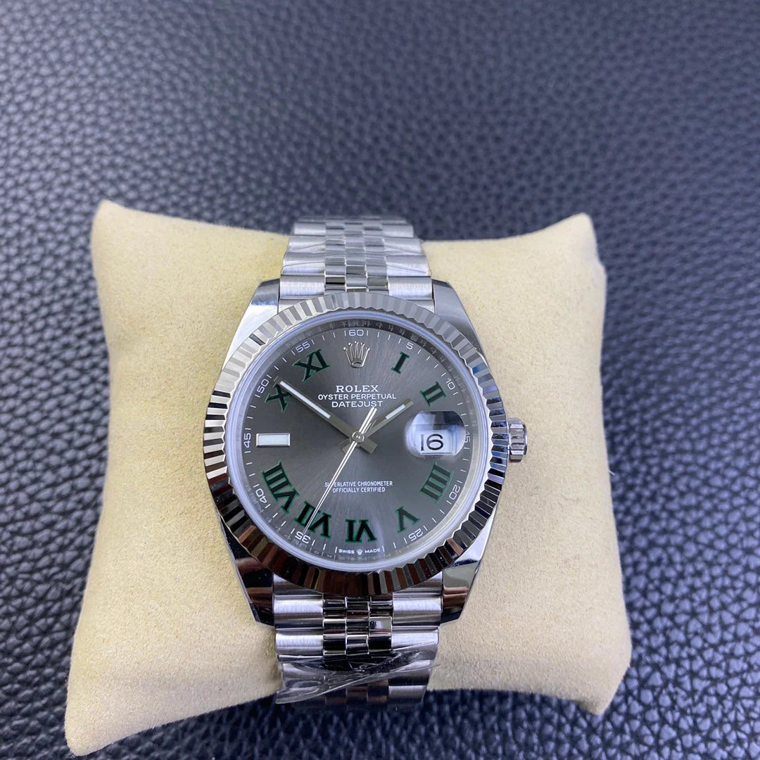 Top- Gey Silver - White 904L Steel - Automatic - 41mm
