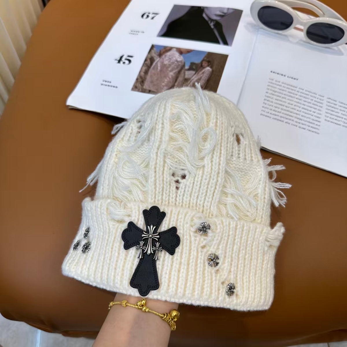 New Cross Knitted Hat