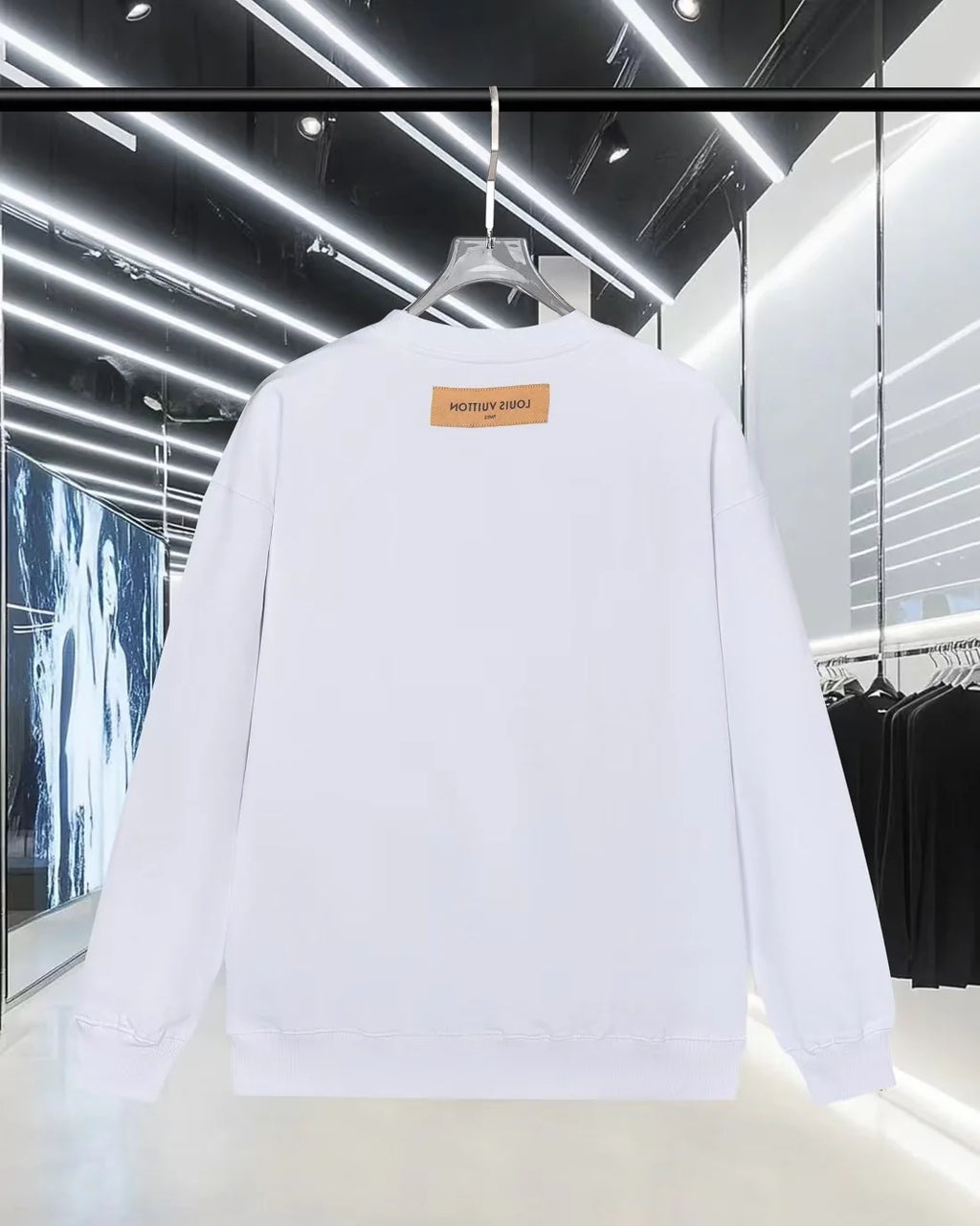 Color blocked offset letter hoodie