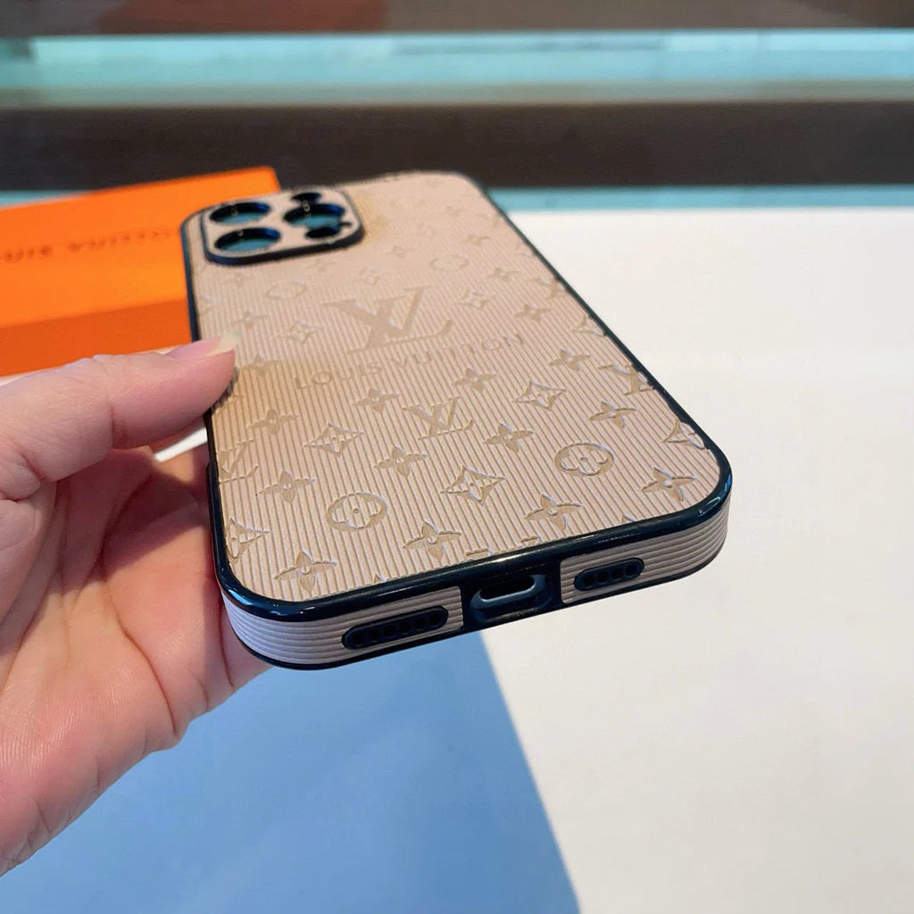 Vertical side sticker fully wrapped perforated phone case