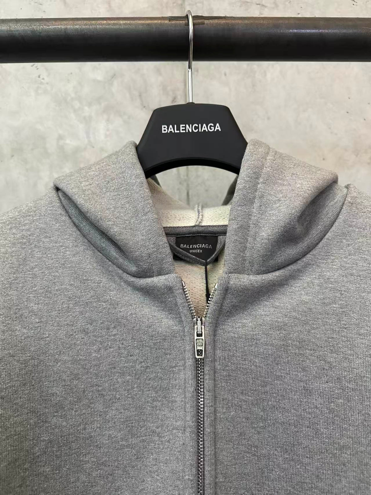 New double ring embroidered hooded jacket