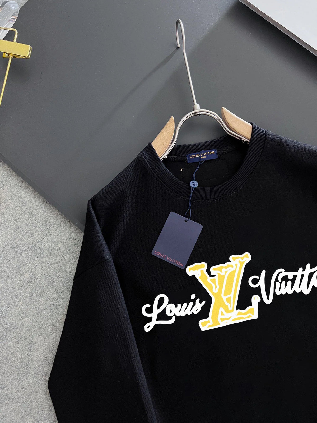 New printed pullover round neck hoodie
