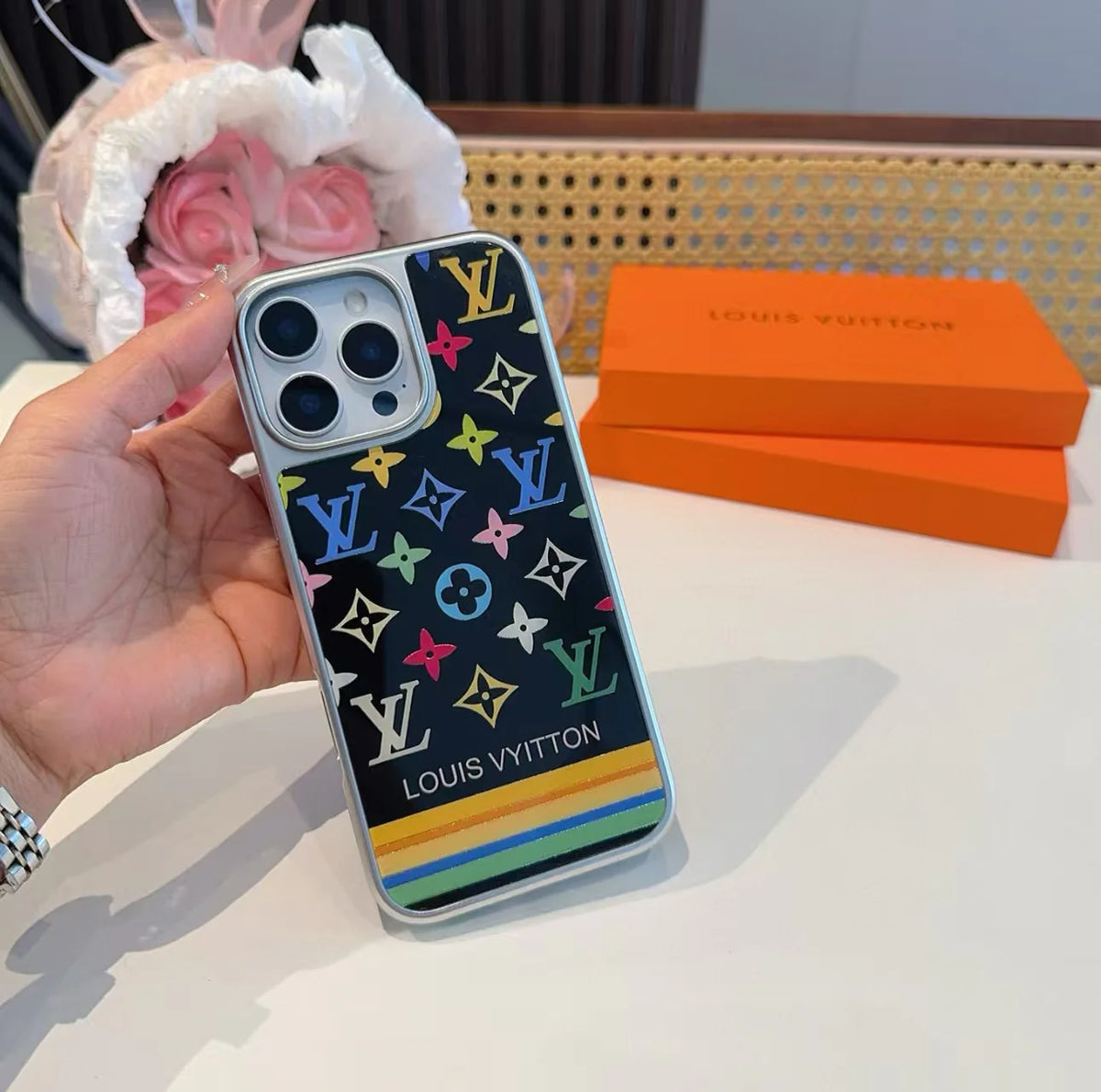 Electroplated glass magnetic phone case