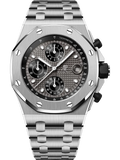 Grey OFFs - White Steel - Quartz- 43mm