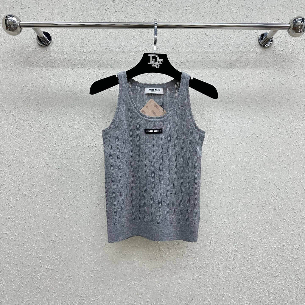 Minimalist Cut-Out U-Neck Vest