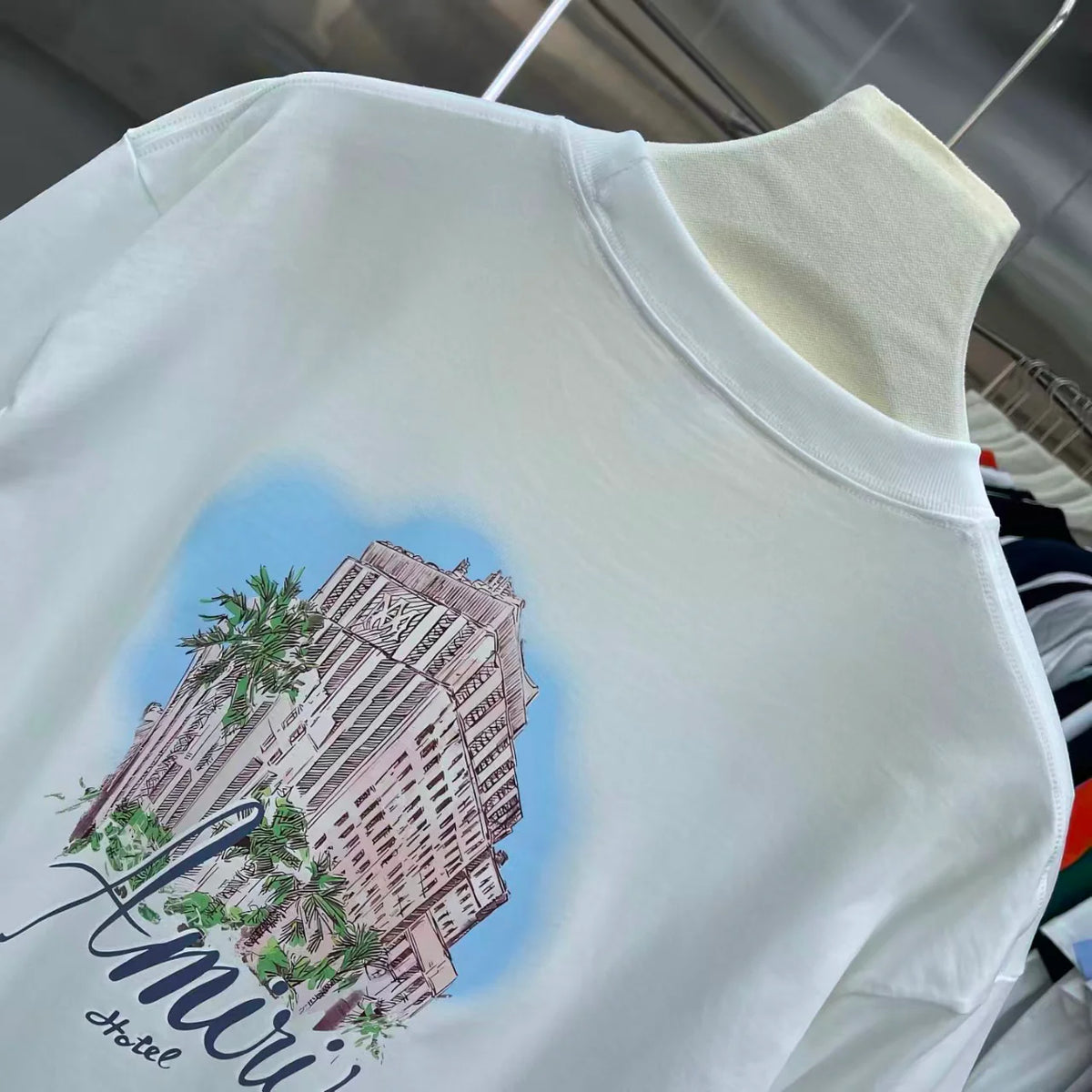 Printed short sleeved T-shirt