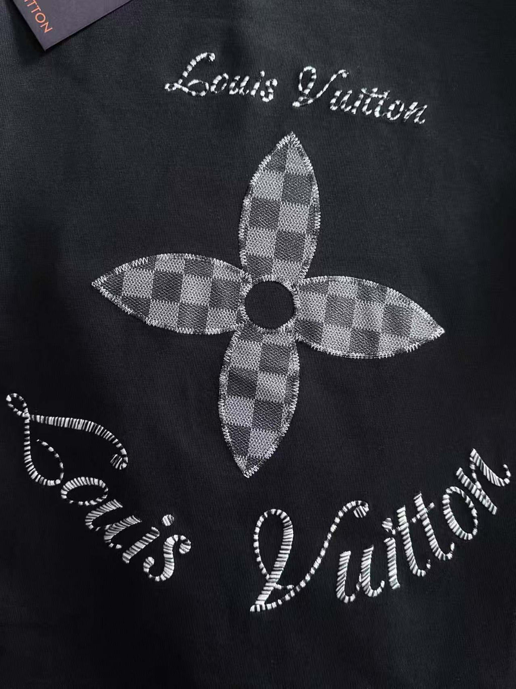 Embroidered clover hoodie