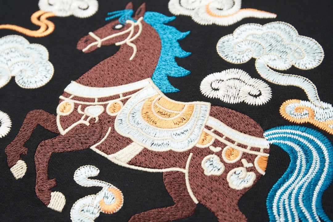 Early Spring Year of the Horse Limited Edition Embroidered T-shirt
