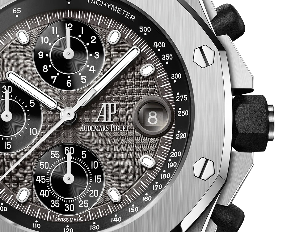 Grey OFFs - White Steel - Quartz- 43mm
