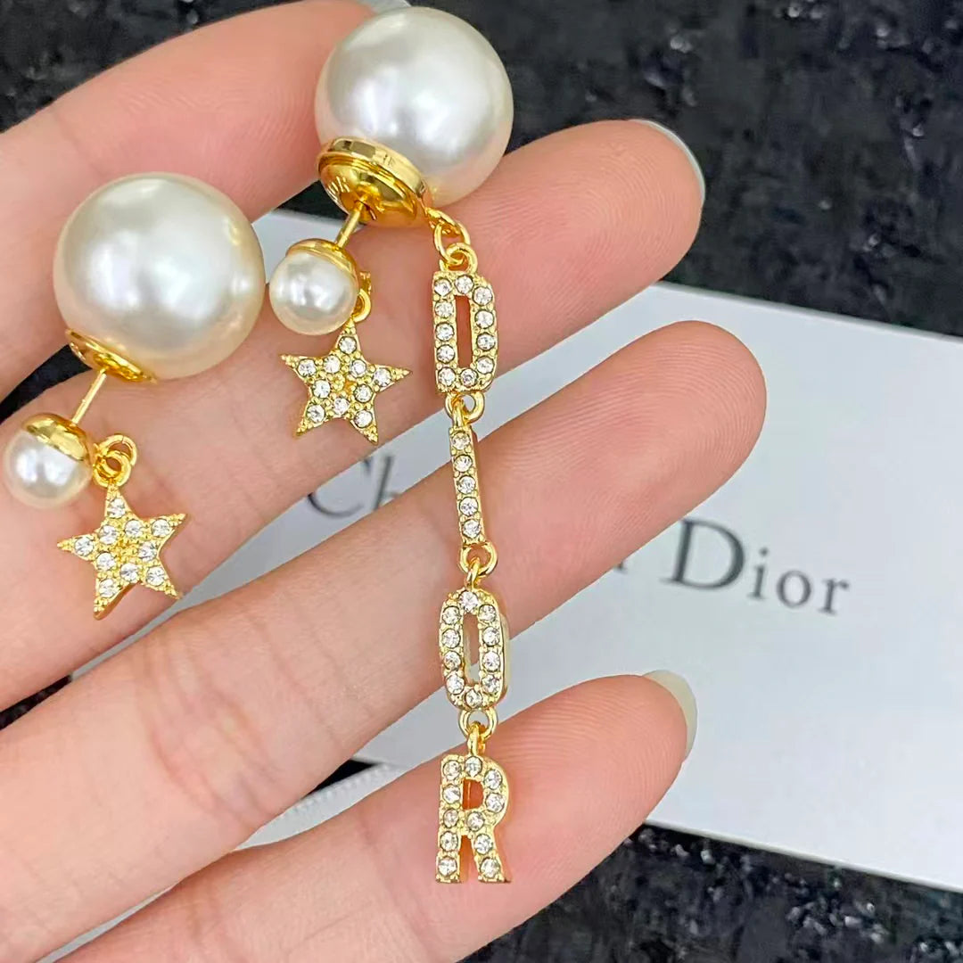 New Star Pearl Earrings
