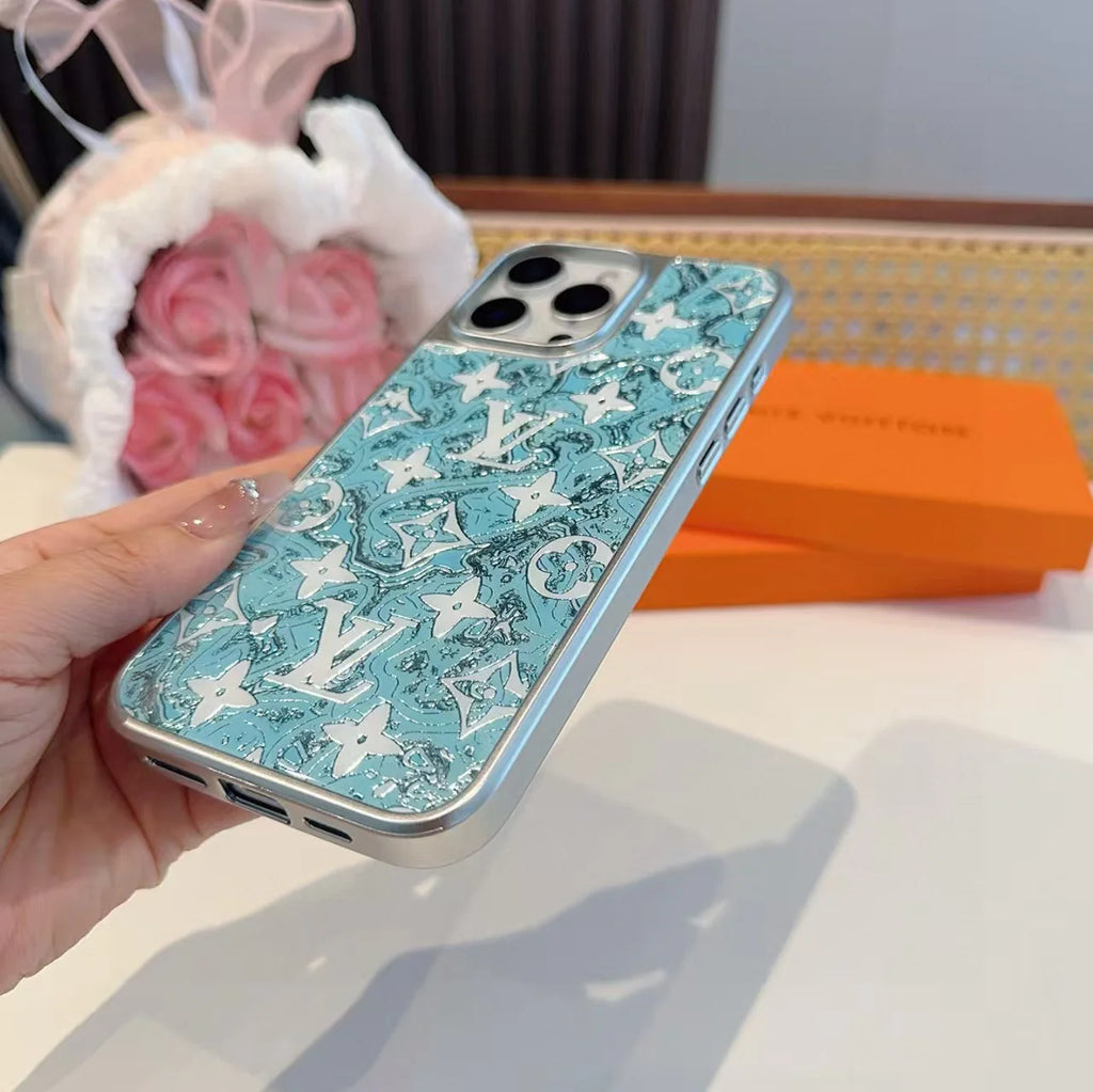 Electroplated glass magnetic phone case