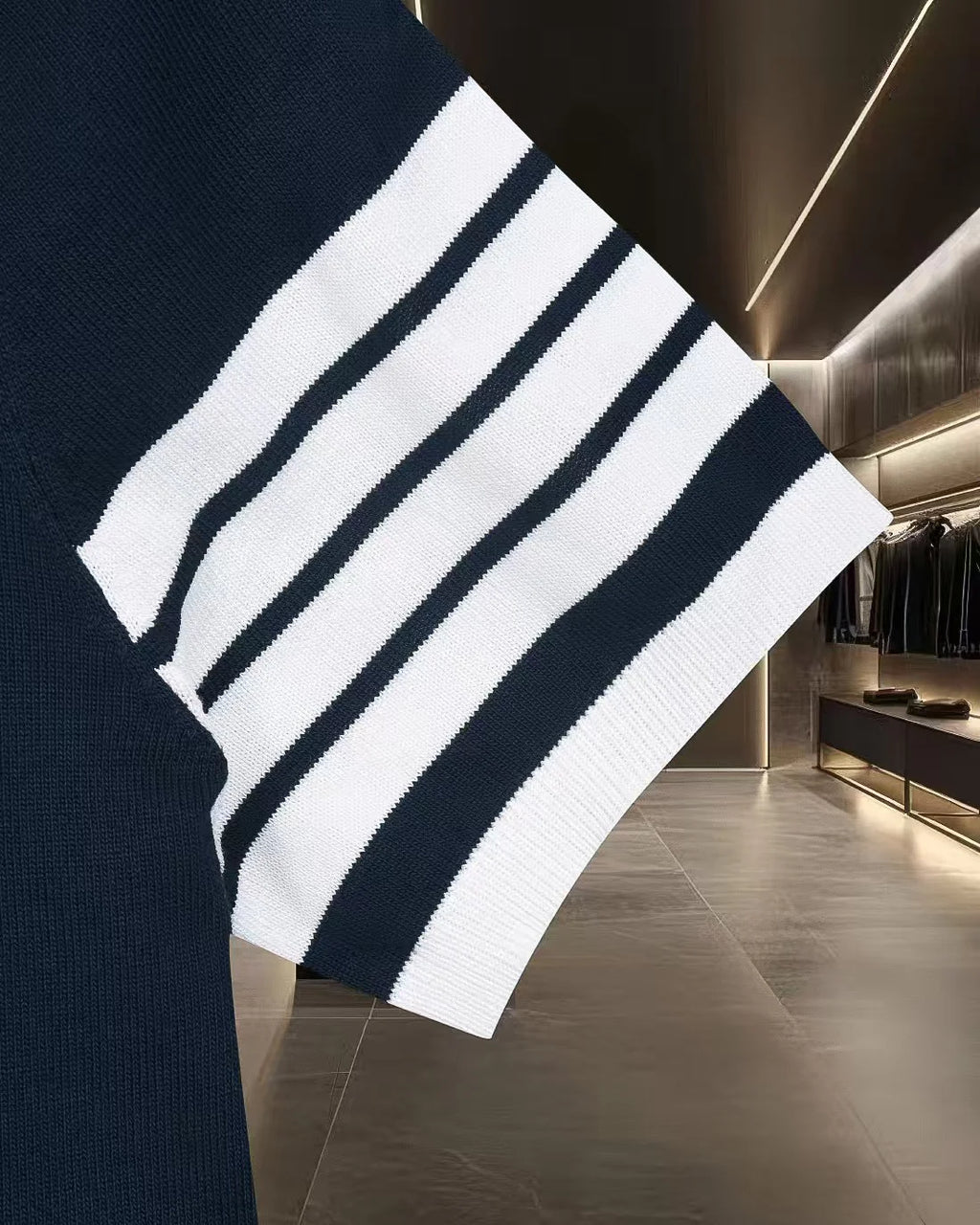 New color blocked polo shirt