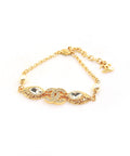 Golden Horse Eye Diamond Crystal Bracelet