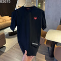 26ss new embroidery craft logo letter short sleeved shirt