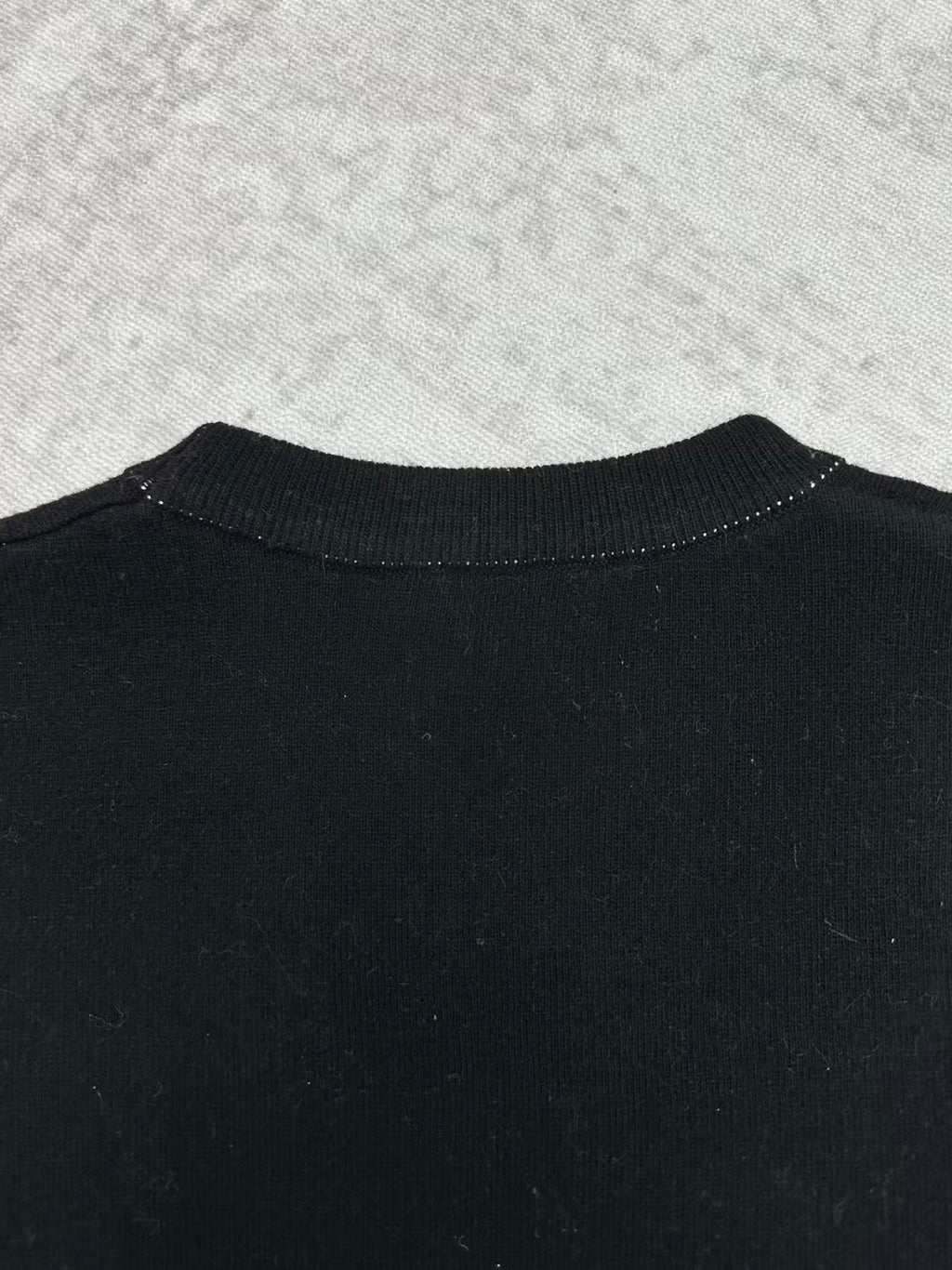 Embroidered jacquard sweater