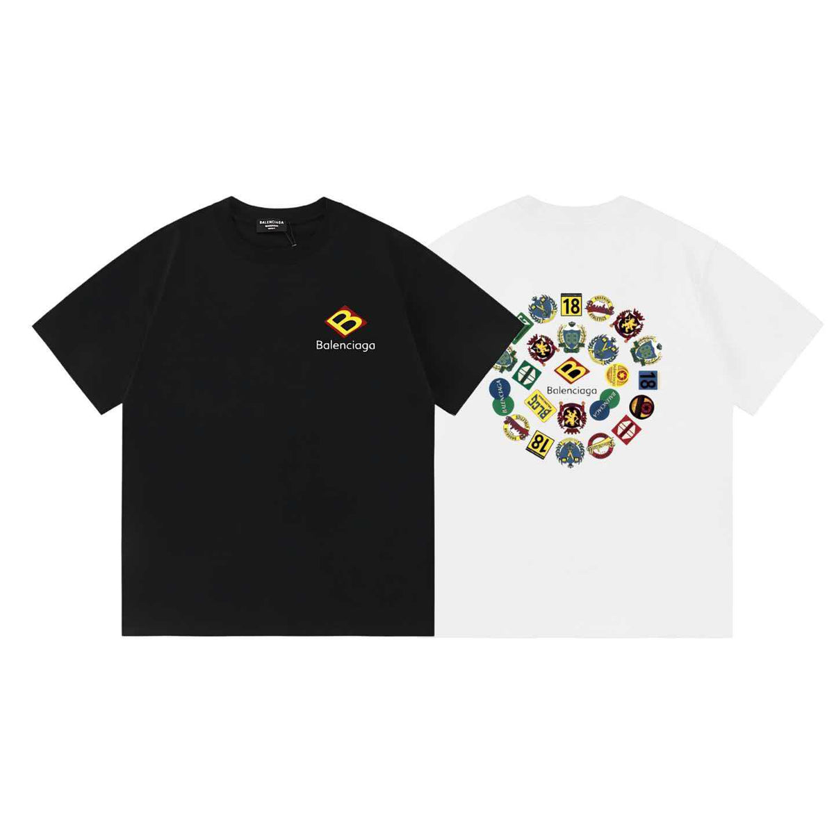 2026 New Multi Element Letter Printed Logo Men's and Women's Short sleeved T-shirt
