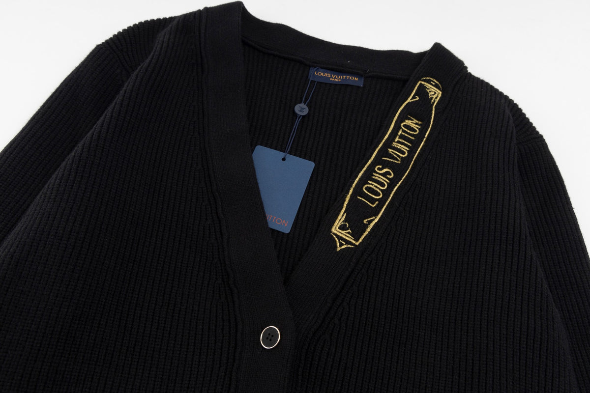 New embroidered logo wool knitted sweater sweater