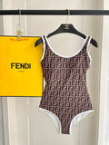 New letter printed one-piece swimsuit