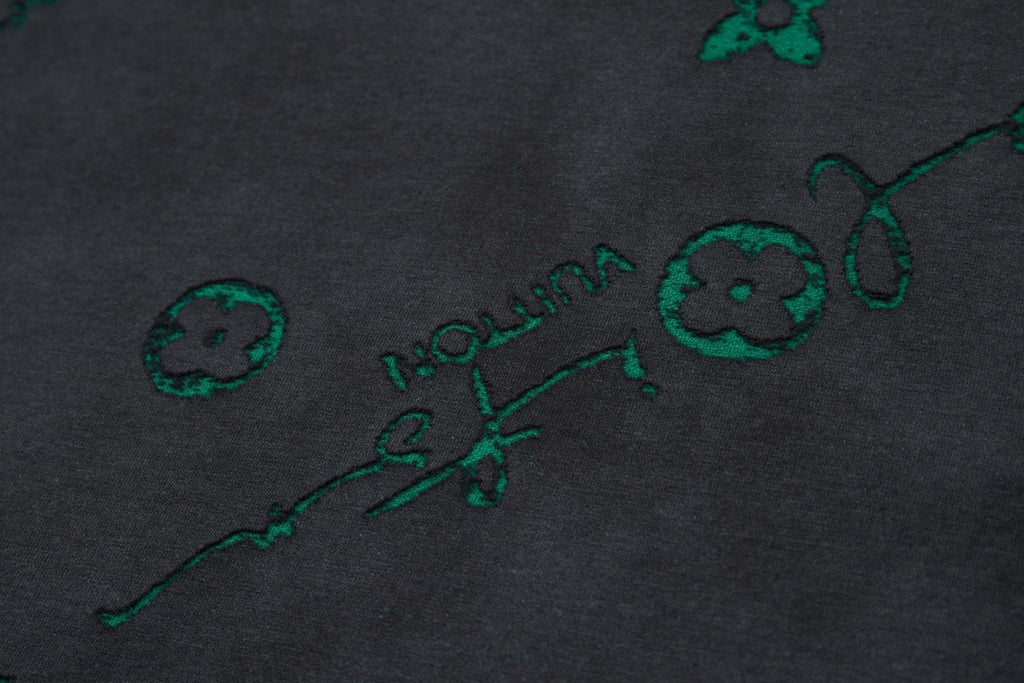 Classic logo burned jacquard short sleeved shirt