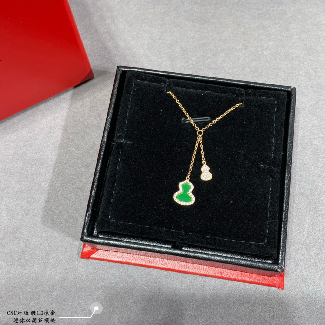 Mini double gourd necklace