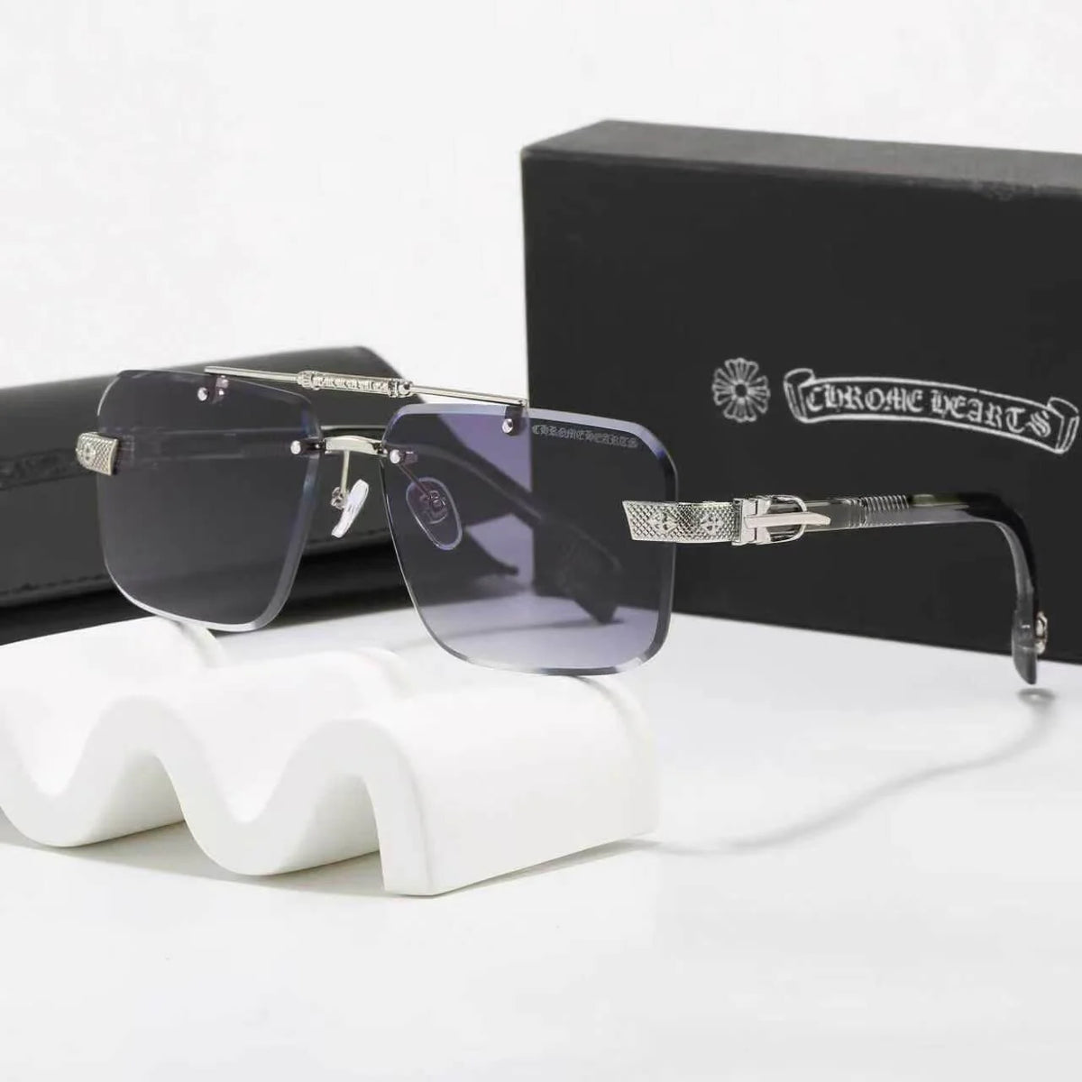 Rimless Square Sunglasses
