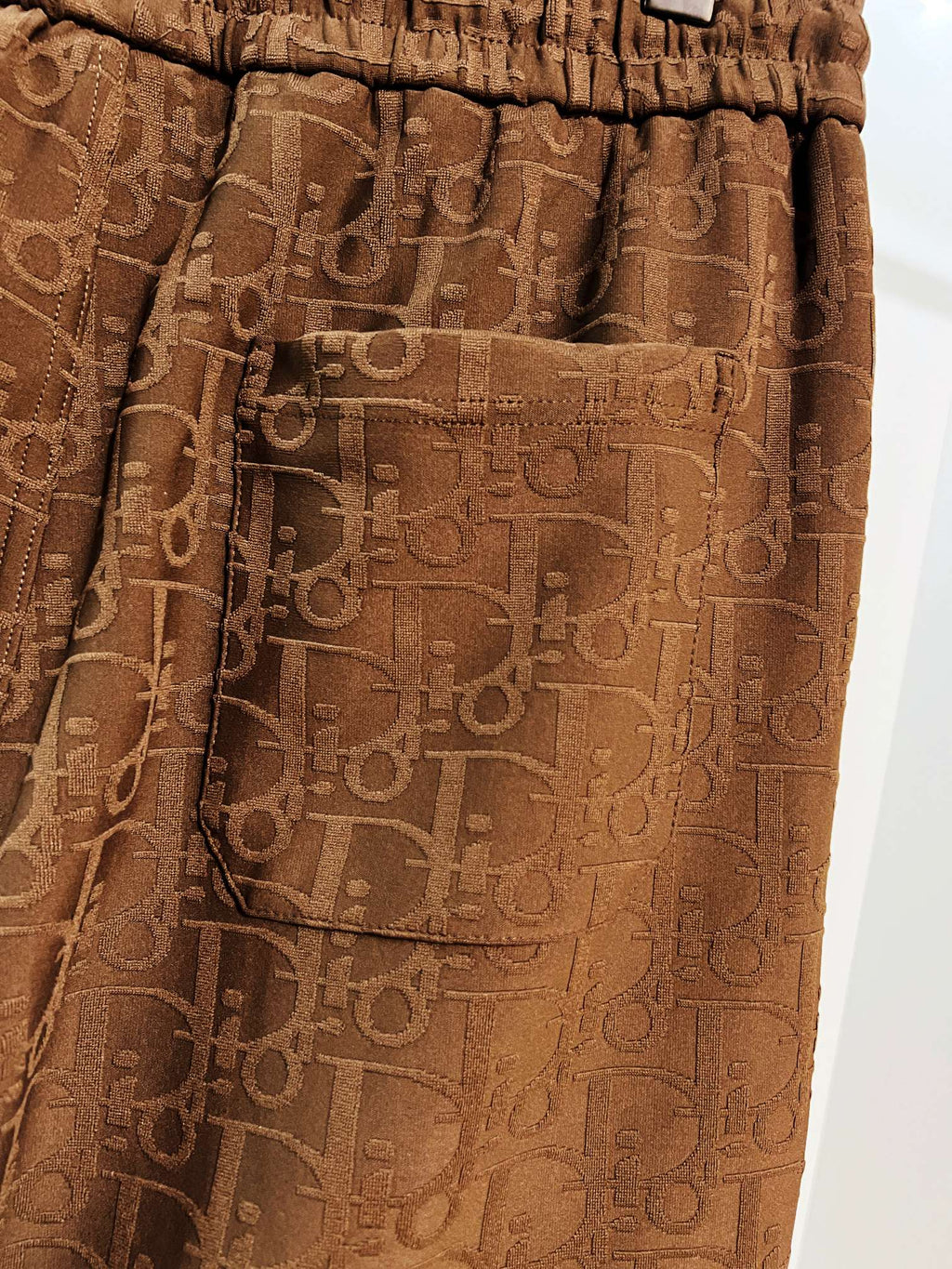 Full of floral letters, towel, jacquard casual shorts