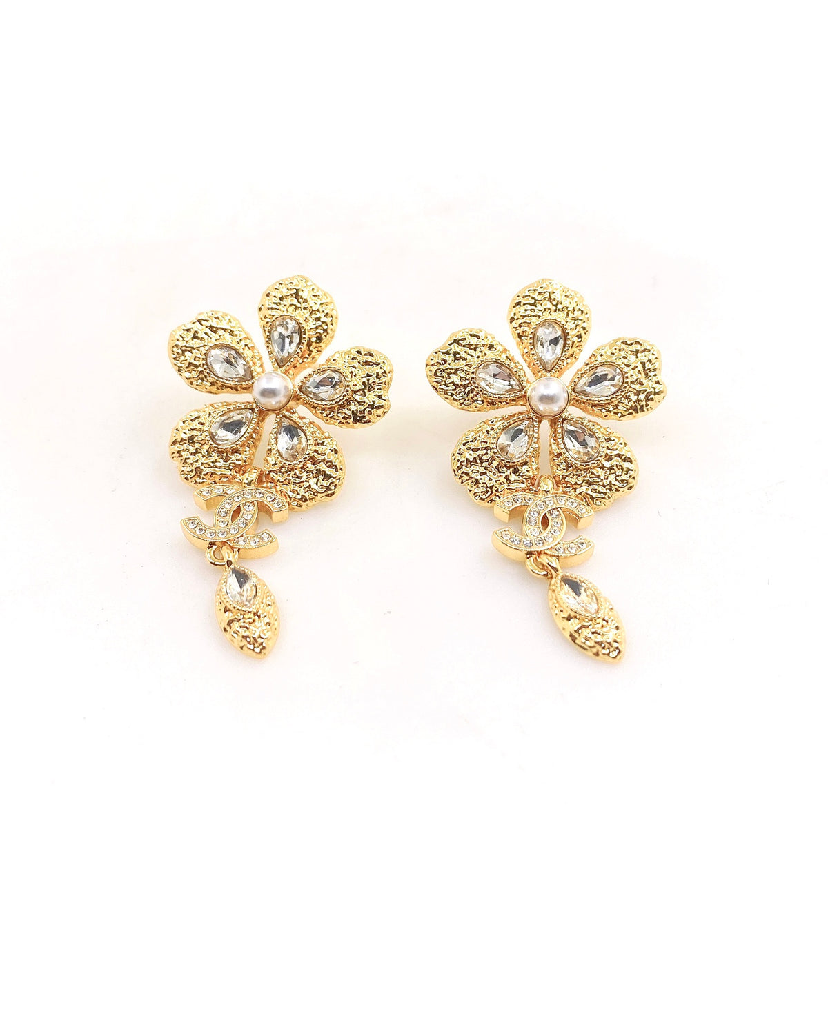 Golden Flower Earrings