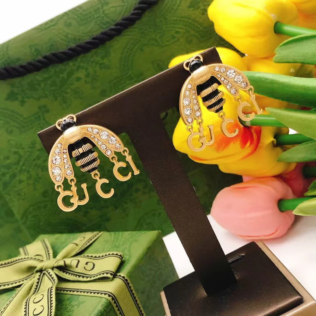 New bee earrings