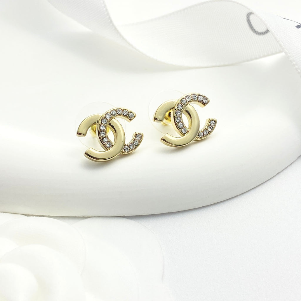 Half drilled earrings