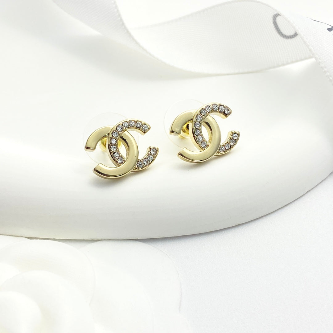 Half drilled earrings