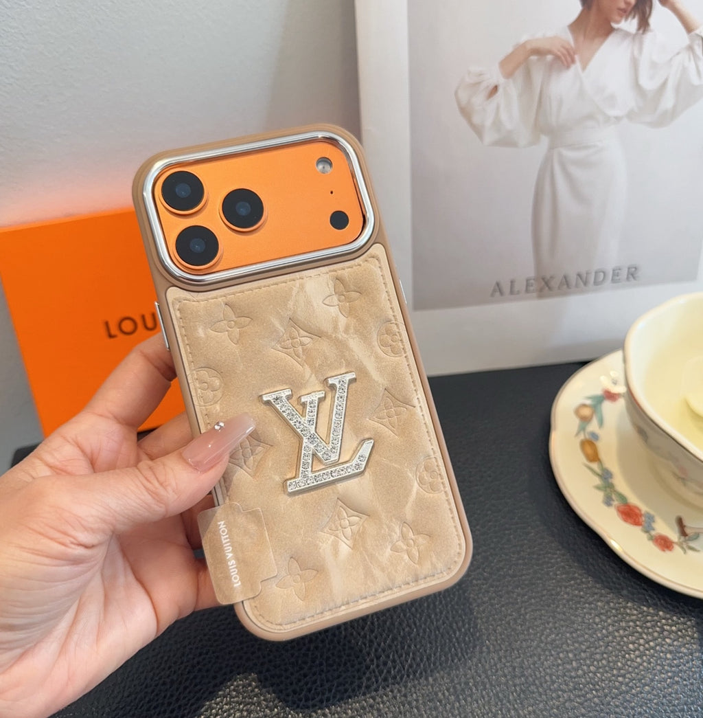 All inclusive lychee patterned phone case