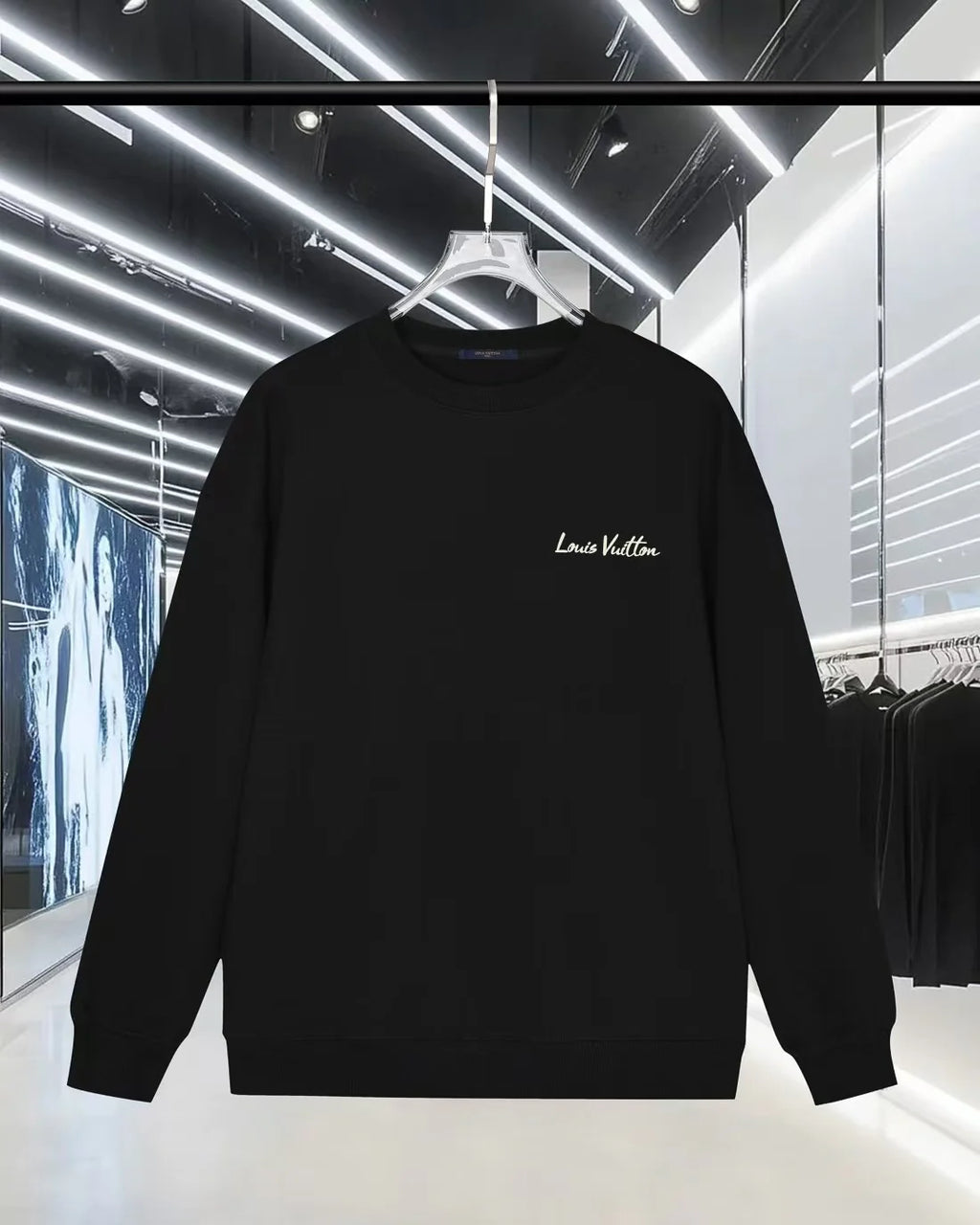 New flocking letter hoodie