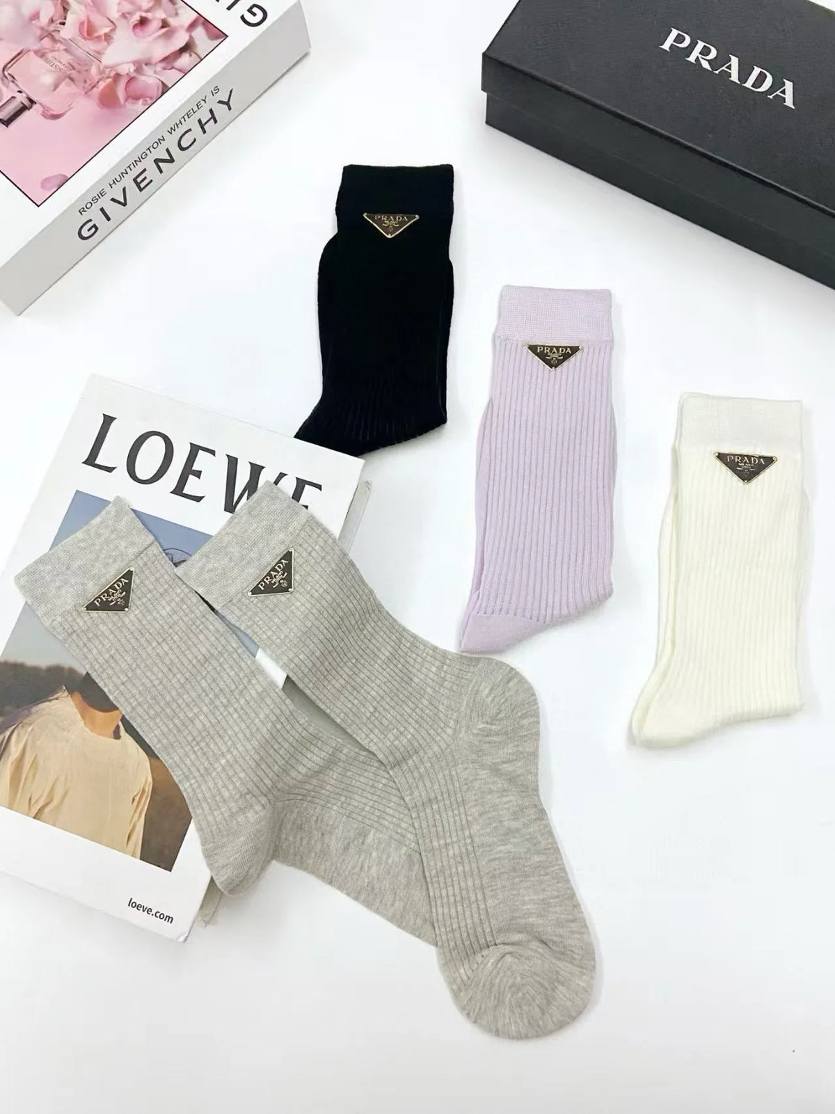 New classic letter boneless socks