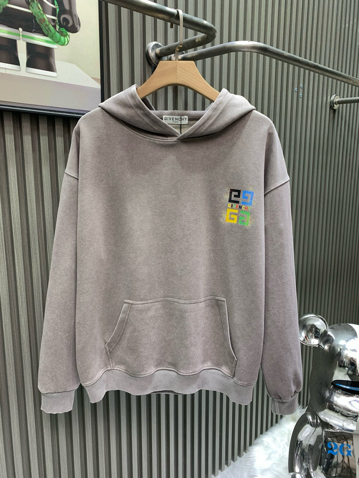 New autumn and winter vintage washed hooded sweatshirt