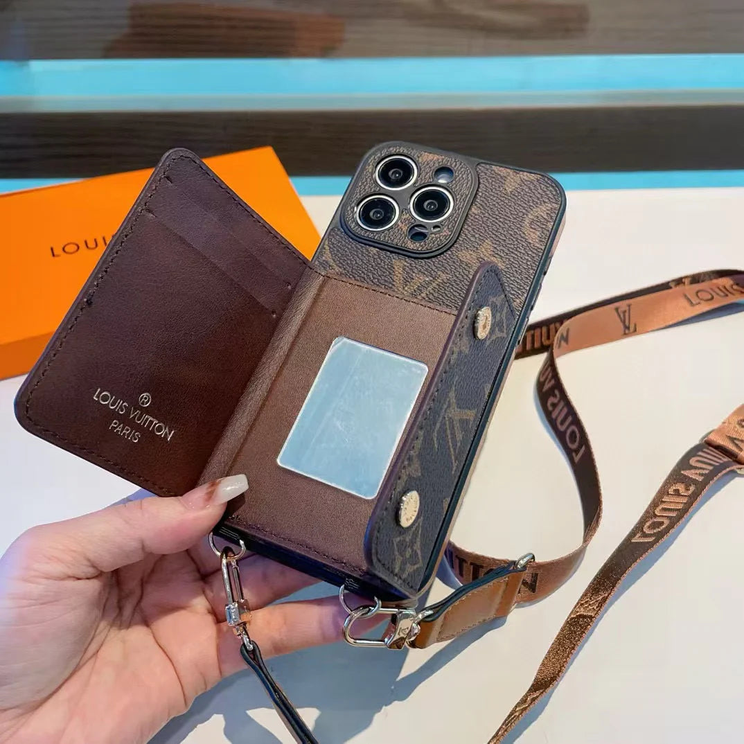 Crossbody card bag phone case