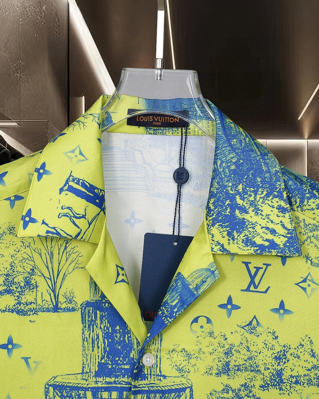 Digital printed short sleeved shirt