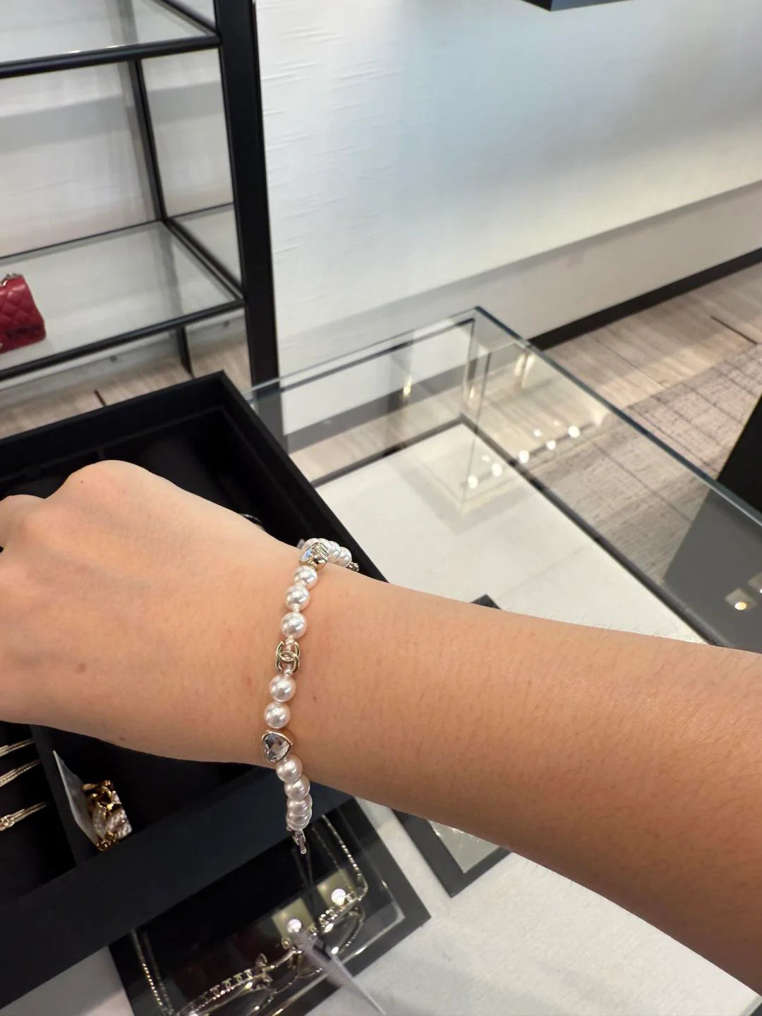 Love Diamond Pearl Bracelet