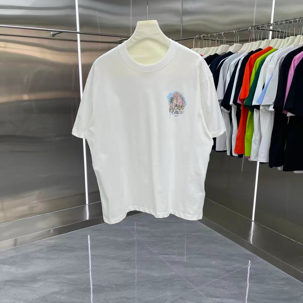 Printed short sleeved T-shirt
