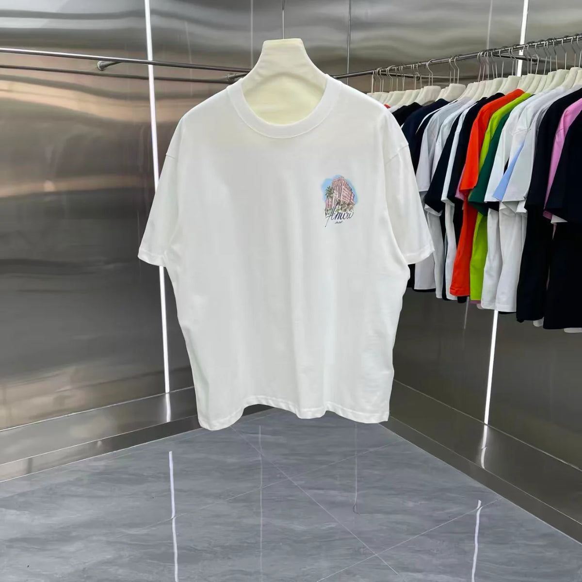 Printed short sleeved T-shirt