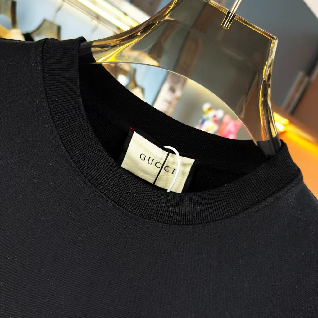 Hot selling round neck printed hoodie