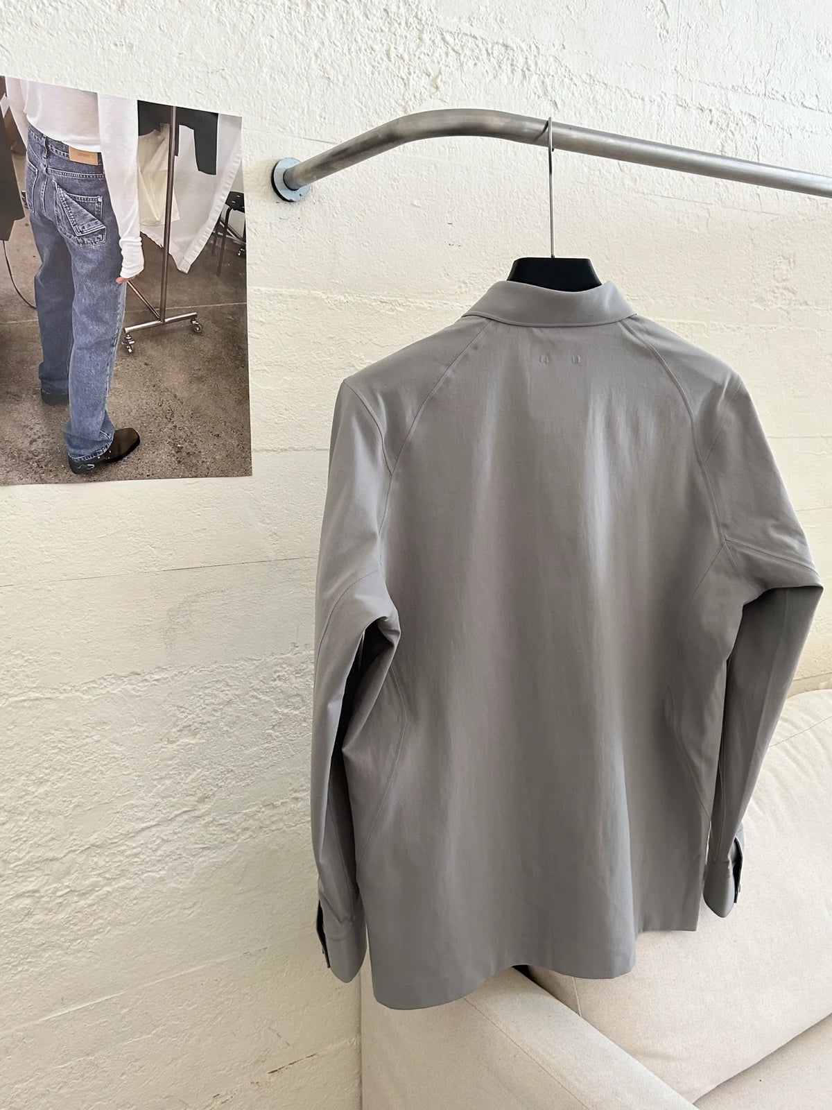 Autumn new men's outdoor long sleeved heat sealed lapel shirt