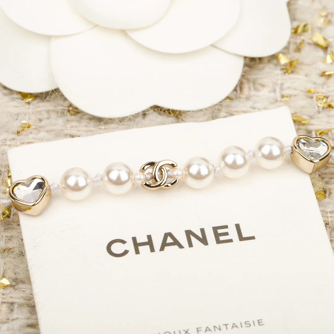 Love Diamond Pearl Bracelet