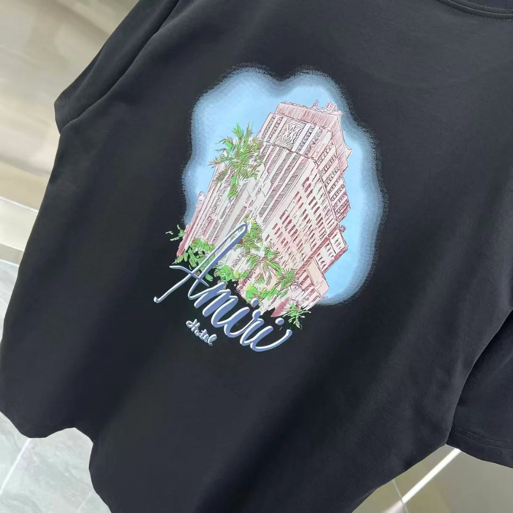 Printed short sleeved T-shirt