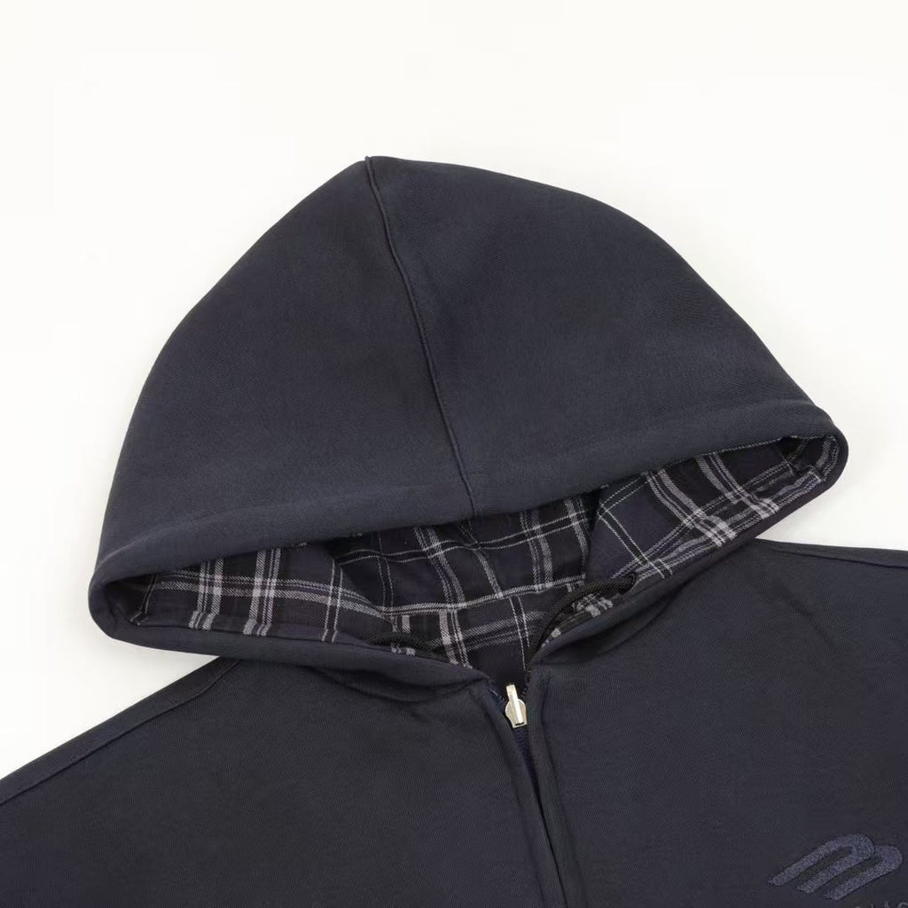 New plaid cloth letter jacket