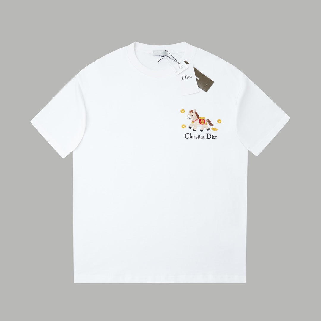 Light luxury embroidered T-shirt