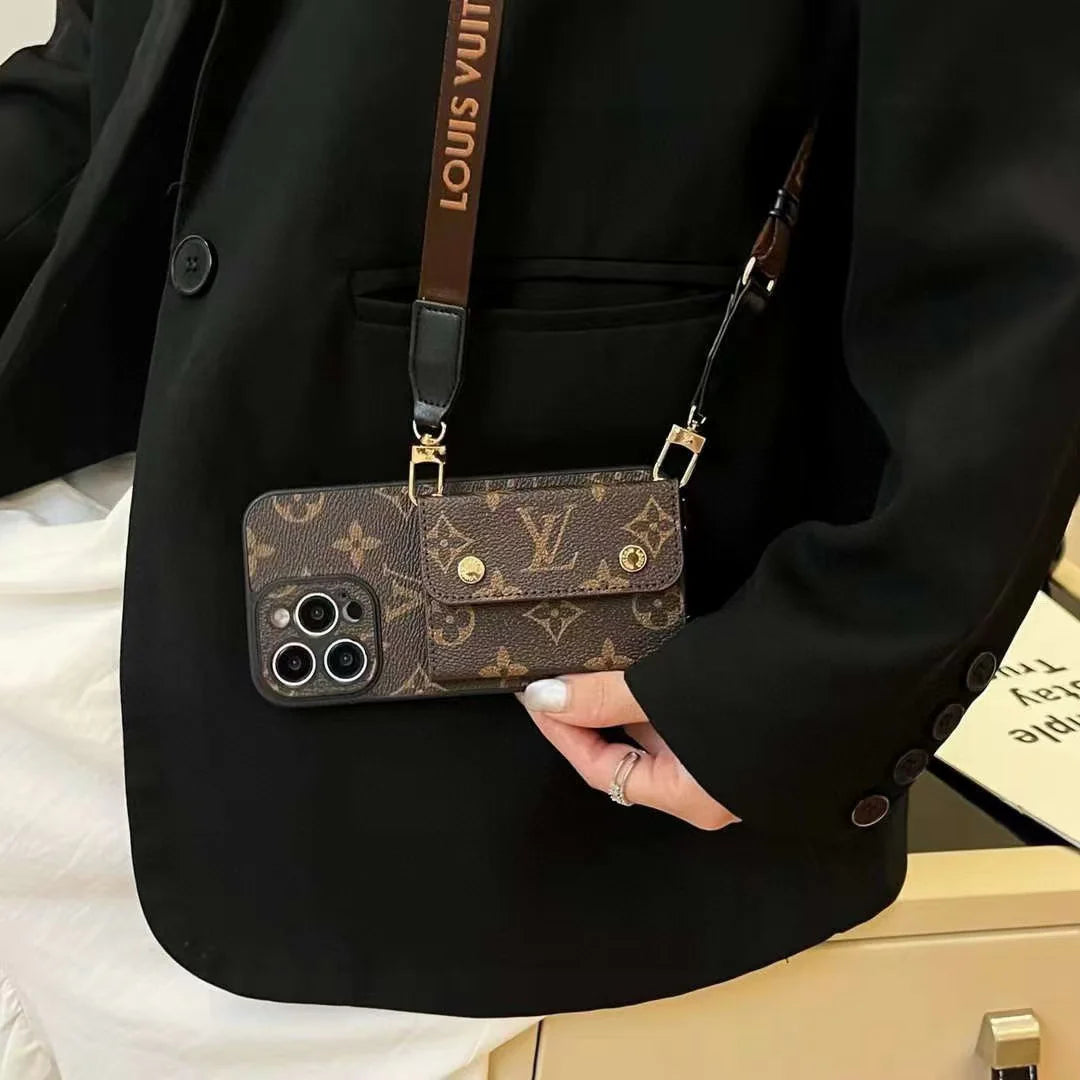 Crossbody card bag phone case