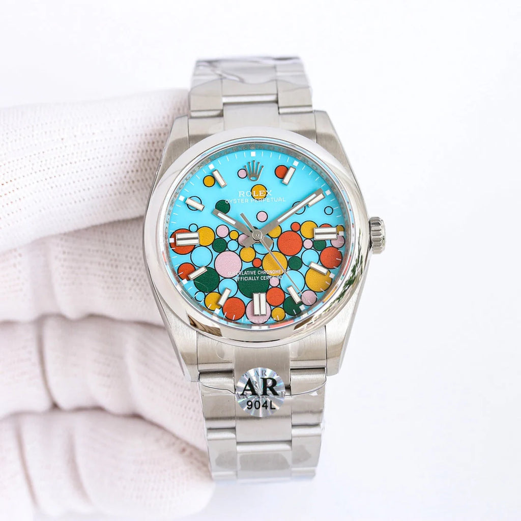 Candy Color - Silver 904L Steel - Automatic - 41mm/36mm