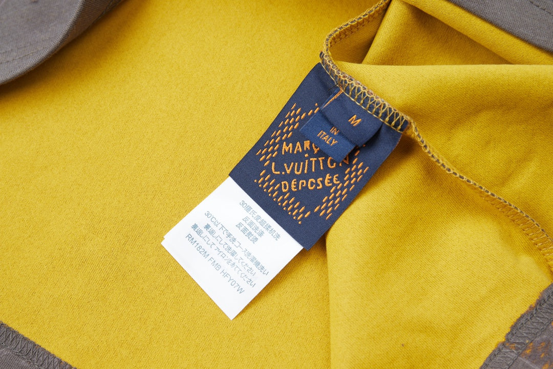 Classic logo burned jacquard short sleeved shirt