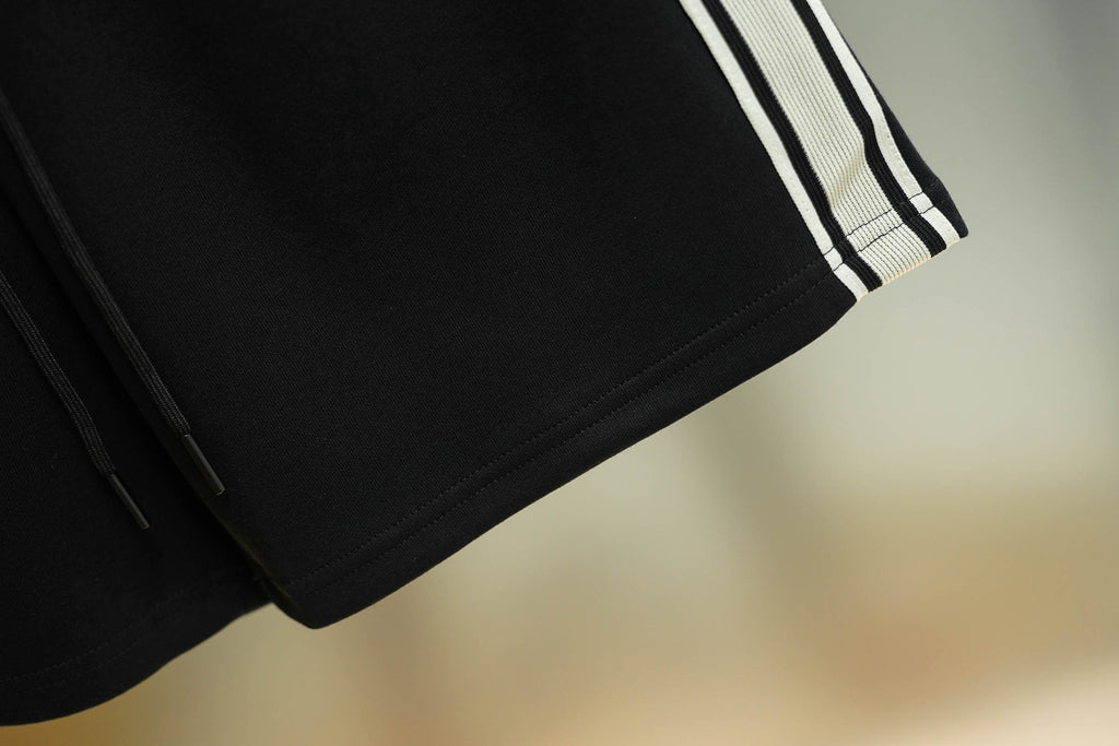 Classic side label woven ribbon embroidered letter shorts